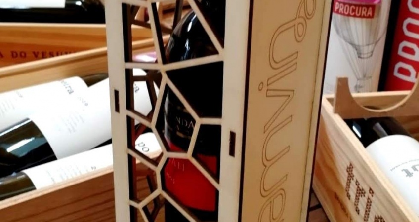 caixa vinho madeira